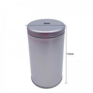 Finestra di latta a forma di cibo a forma rotonda per tè (65mm * 115mm)